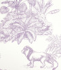 PÁG. 08 - Papel de Parede Toile de Jouy Animais Malva - Coleção Cores e Cenários - Vinílico Importado