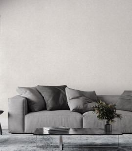 PÁG. 42 - Papel de Parede Trama Marrom e Off-White - Coleção Essencial Bobinex - Vinílico Importado