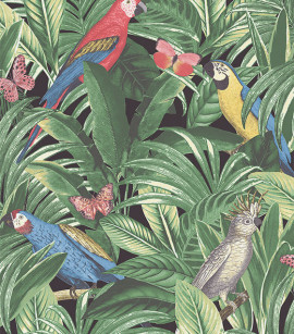 PÁG. 46 - Papel de Parede Tropical Colorido - Coleção Unique - Vinílico Importado