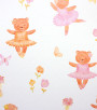 PÁG. 29 - Papel de Parede Ursinha Bailarina Rosa e Bege - Coleção Bambine - Vinílico Importado