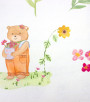 PÁG. 17 - Papel de Parede Ursinha Jardineira Rosa e Verde - Coleção Bambine - Vinílico Importado