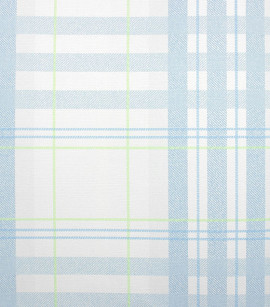 PÁG. 00 - Papel de Parede Xadrez Azul e Verde - Coleção Sonhos Bobinex - Vinílico Importado
