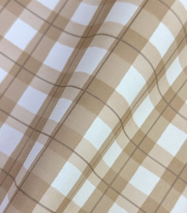 PÁG. 54 - Papel de Parede Xadrez Bege - Coleção Revoada Bobinex - Vinílico Importado