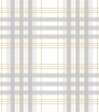 Papel de Parede Xadrez Cinza e Bege - Coleção Sonhos Bobinex - Vinílico Importado