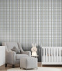 PÁG. 71 - Papel de Parede Xadrez Tons de Cinza - Coleção Revoada Bobinex - Vinílico Importado