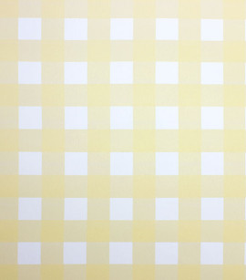 PÁG. 24 - Papel de Parede Xadrez Vichy Amarelo - Coleção Bambine - Vinílico Importado