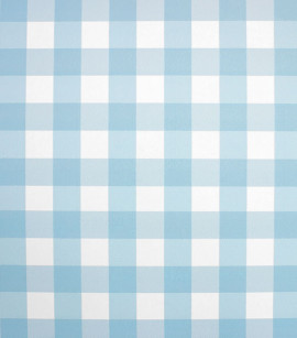 PÁG. 43 - Papel de Parede Xadrez Vichy Azul - Coleção Bambine - Vinílico Importado