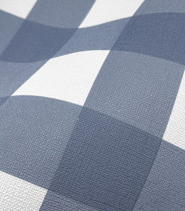 PÁG. 27 - Papel de Parede Xadrez Vichy Azul - Coleção Revoada Bobinex - Vinílico Importado