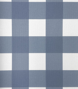 PÁG. 27 - Papel de Parede Xadrez Vichy Azul - Coleção Revoada Bobinex - Vinílico Importado