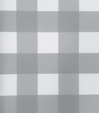 PÁG. 22 - Papel de Parede Xadrez Vichy Cinza - Coleção Revoada Bobinex - Vinílico Importado