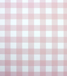 PÁG. 26 - Papel de Parede Xadrez Vichy Rosa - Coleção Bambine - Vinílico Importado