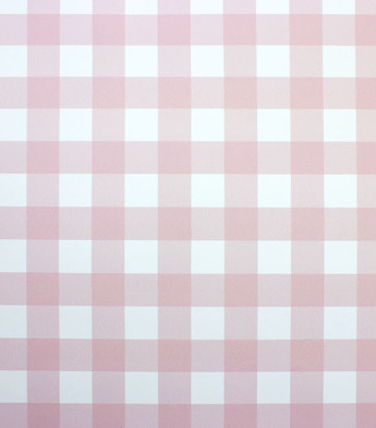 PÁG. 26 - Papel de Parede Xadrez Vichy Rosa - Coleção Bambine - Vinílico Importado